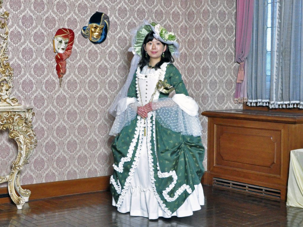 イタリア製ドレス体験 衣装文化体験 北一ヴェネツィア美術館